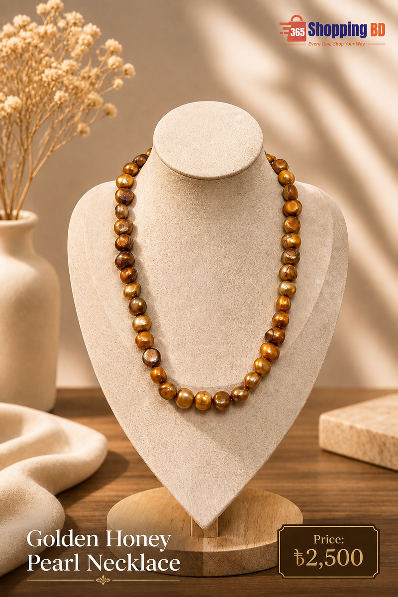Golden Honey Pearl Necklace