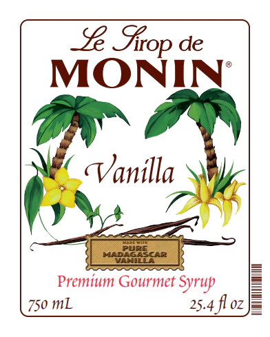 Monin Vanilla Syrup 750ml