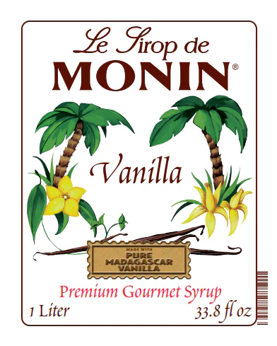 Monin Vanilla Syrup 1L