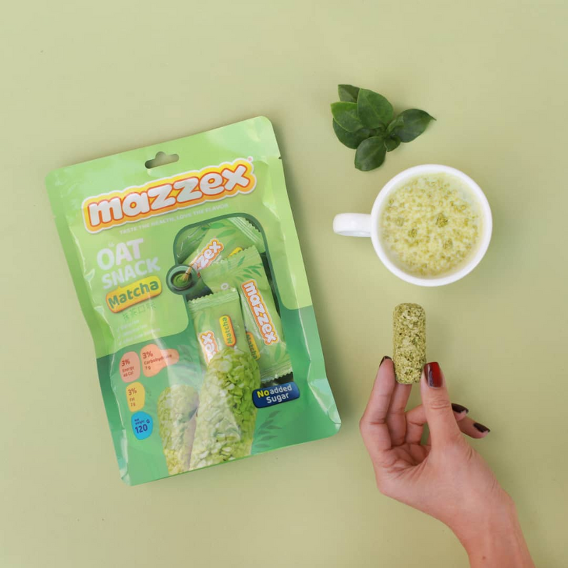 Mazzex Matcha Oat Snack – No Added Sugar 120g