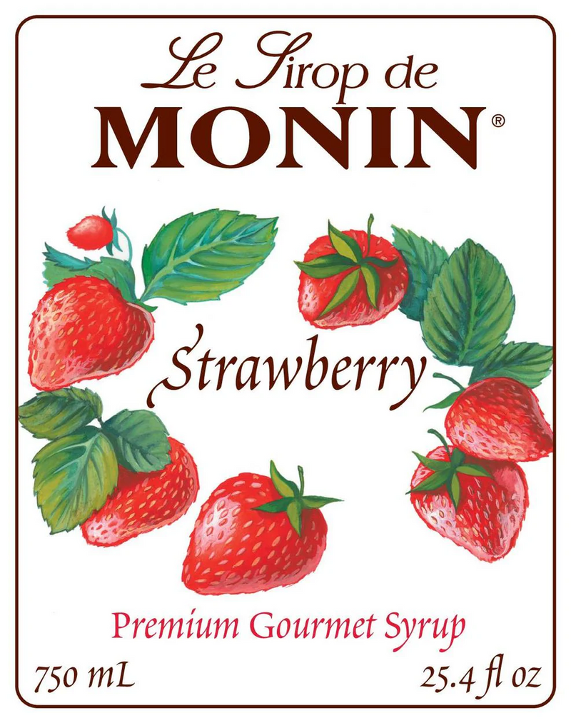 Monin Strawberry Syrup 750ml