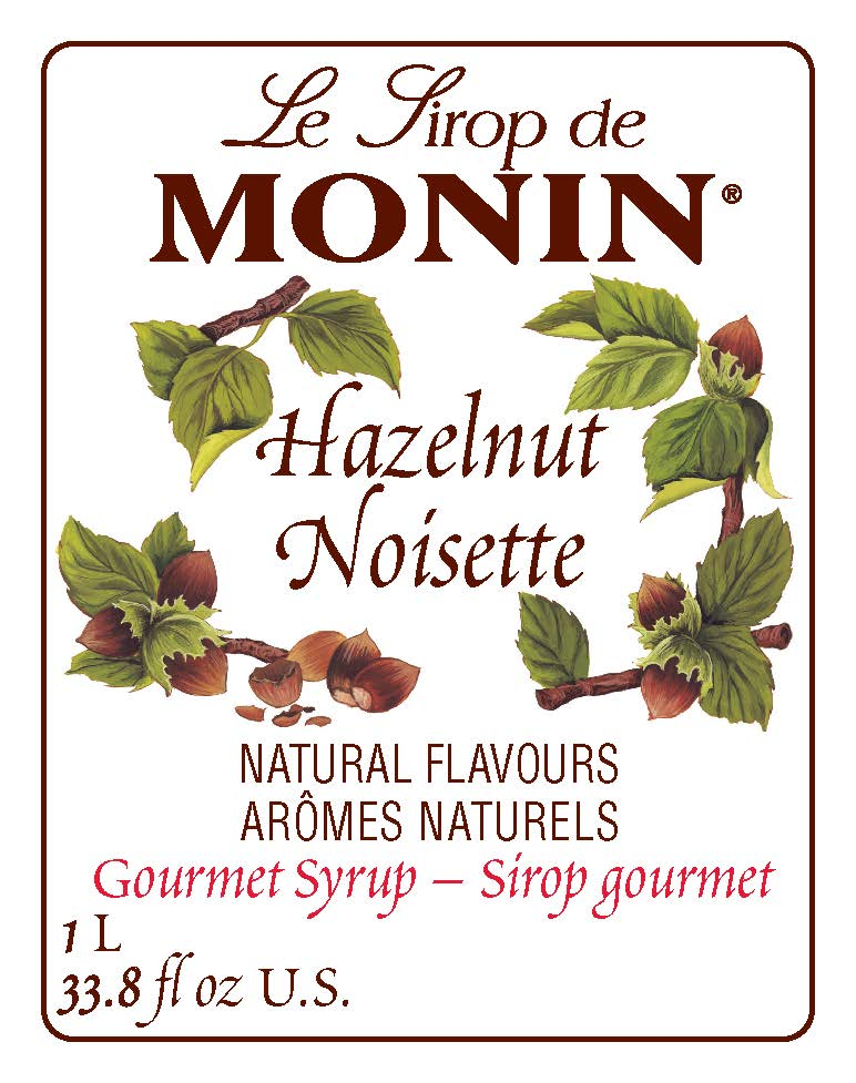 Monin Hazelnut Syrup 1L