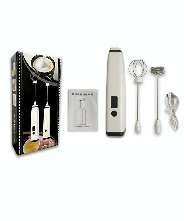 Electric Coffee/Milk Frother with 2 Whisks
