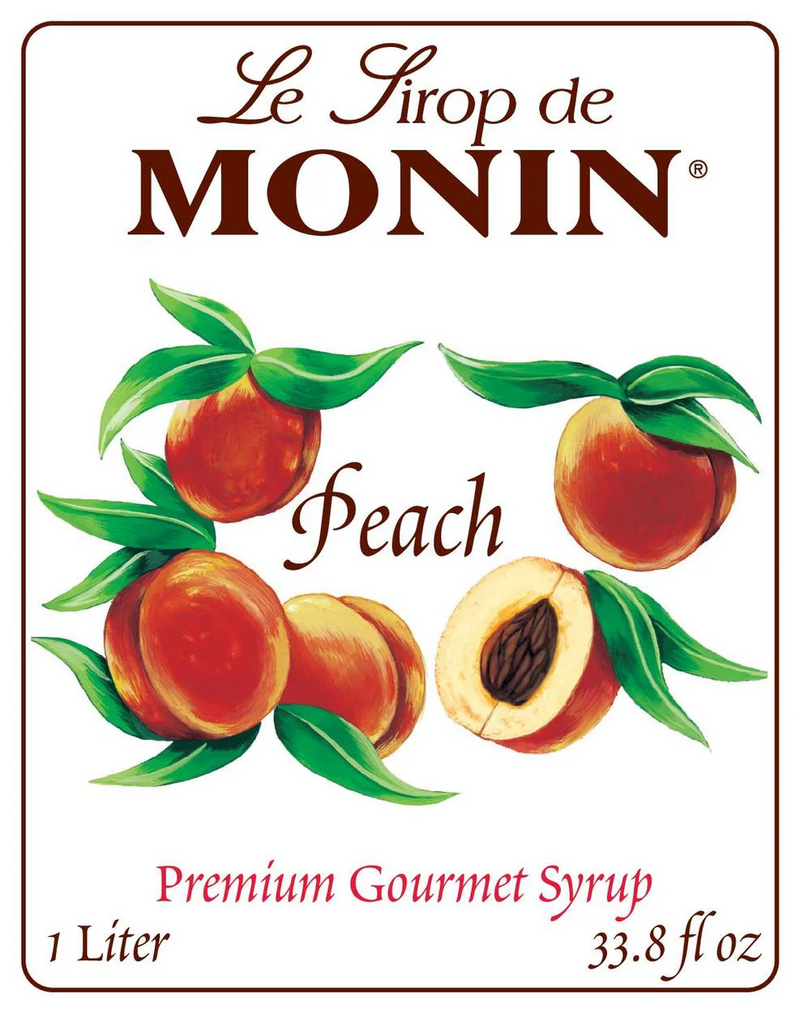 Monin Peach Syrup 1L