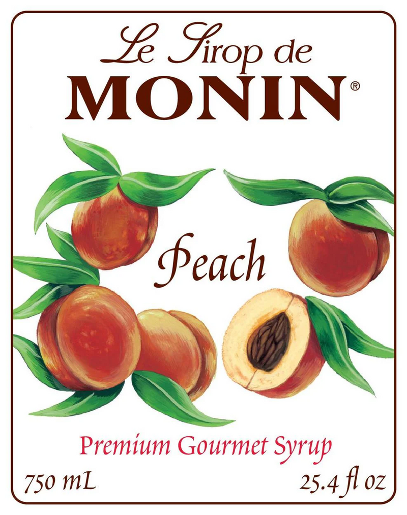 Monin Peach Syrup 750ml