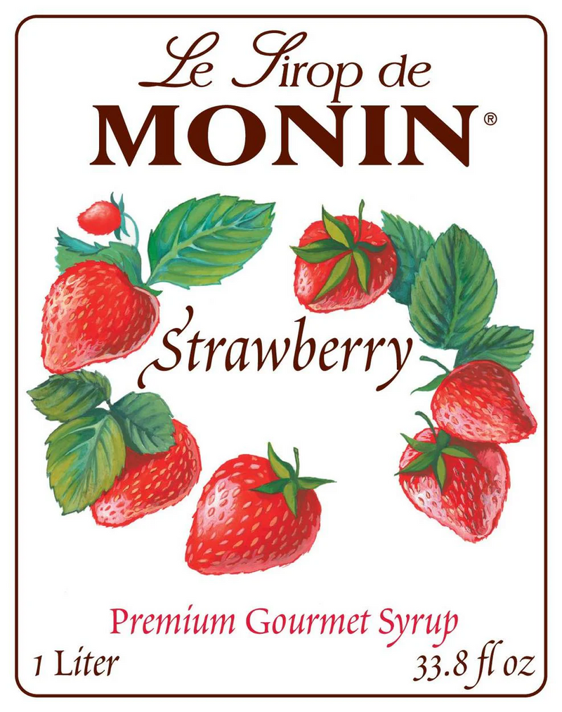 Monin Strawberry Syrup 1L